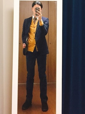 「アイテム（スーツジャケット）」を使った、masahiroooさん（メンズ・179cm・30代）の春コーディネート