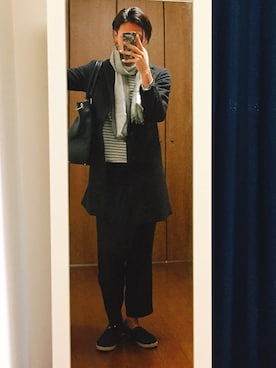 「アイテム（その他シューズ、ブルー系）」を使った、masahiroooさん（メンズ・179cm）の春コーディネート