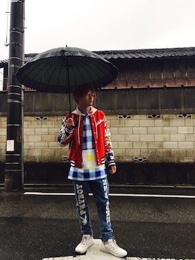 「JOYRICH」｜「アイテム（ジャケット/アウター）」を使った、金欠系専門学生さん（メンズ・175cm）の春コーディネート