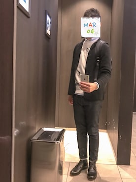 「フレンチカジュアル」｜たいやきさん（メンズ・182cm）の春コーディネート