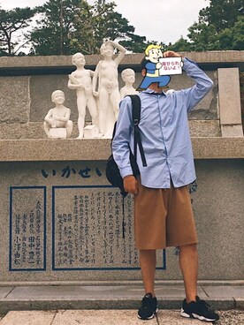「DIGAWEL（ディガウェル）のアイテム（その他パンツ）」を使った、たいやきさん（メンズ・182cm）の秋コーディネート