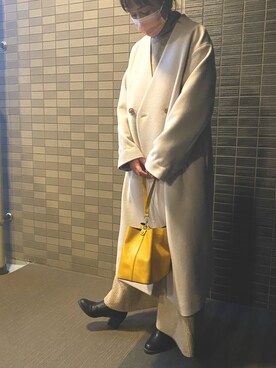 「スローブイエナ」｜「アイテム（その他アウター）」を使った、ちるさん（レディース・154cm）の冬コーディネート