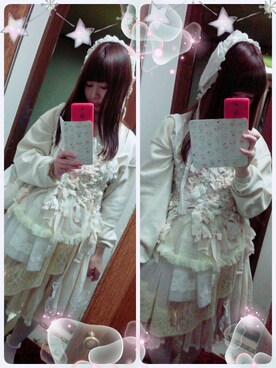 「ボンネット」｜「アイテム（その他）」を使った、🍬フユ🍬さん（レディース・158cm）の冬コーディネート