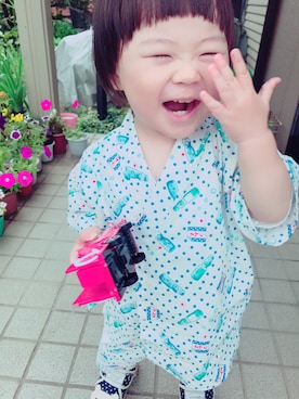 「いないいないばぁっ」｜🍬フユ🍬さん（レディース・158cm）の夏コーディネート