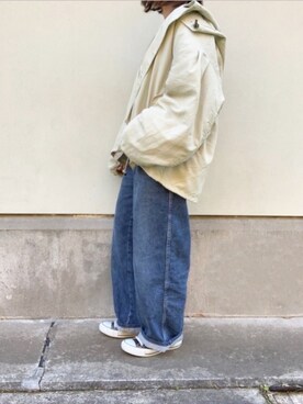 「CONVERSE（コンバース）のconverse（コンバース） ALL STAR OX（オールスターOX）（スニーカー）」を使った、min♡さん（レディース・155cm）の春コーディネート