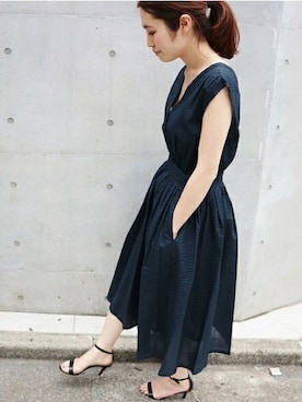 「IENA（イエナ）のアイテム（ワンピース/ドレス）」を使った、Woodyさん（レディース・160cm）の夏コーディネート