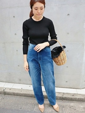 「IENA（イエナ）のアイテム（パンツ）」を使った、Woodyさん（レディース・160cm）の秋コーディネート