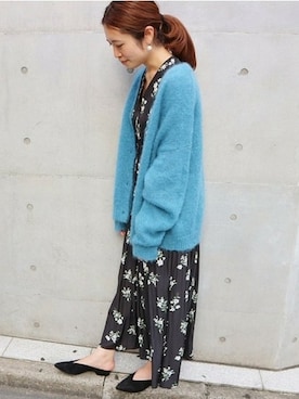 「AURALEE」｜Woodyさん（レディース・160cm）の秋コーディネート