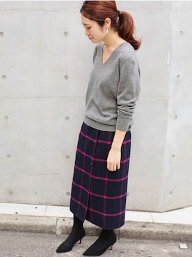 Woodyさん（レディース・160cm）の冬コーディネート