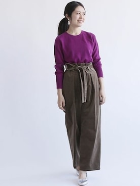 Woodyさん（レディース・160cm）の冬コーディネート