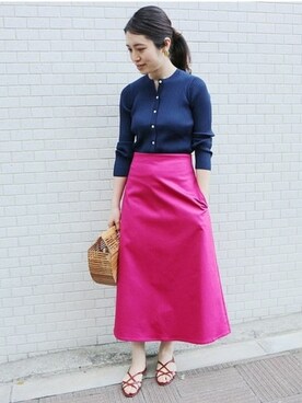 【新品】IENA コンパクトサテントラペーズスカート