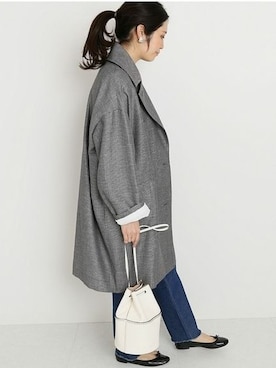 「IENA（イエナ）のアイテム（ジャケット/アウター）」を使った、Woodyさん（レディース・160cm）の春コーディネート