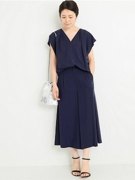 「IENA（イエナ）のアイテム（パンツ）」を使った、Woodyさん（レディース・160cm）の春コーディネート