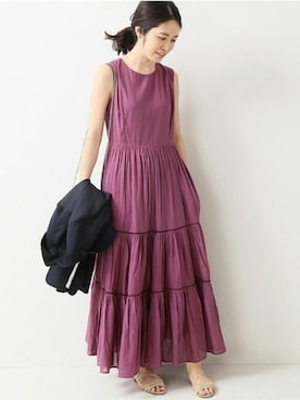 「IENA（イエナ）のアイテム（ワンピース/ドレス）」を使った、Woodyさん（レディース・160cm）の春コーディネート