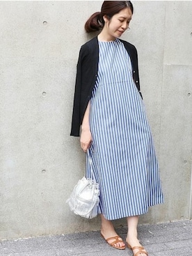 Iena イエナ の ストライプデザインワンピース ワンピース Wear