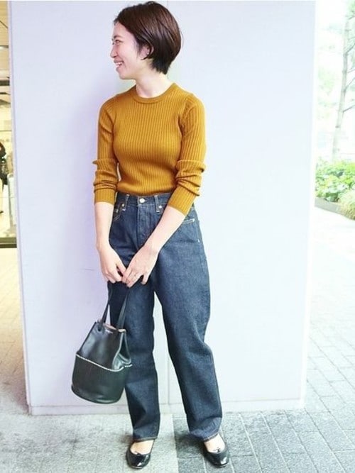 IENA（イエナ）の「6x3リブクルーネックプルオーバー◇（ニット