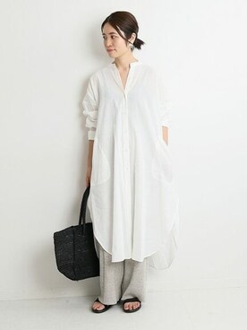 「IENA（イエナ）のアイテム（ワンピース/ドレス）」を使った、Woodyさん（レディース・160cm）の夏コーディネート