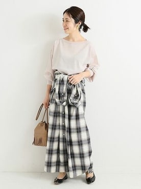 Woodyさん（レディース・160cm）の夏コーディネート