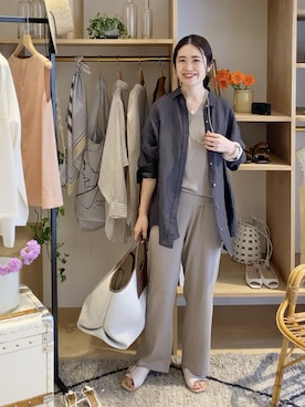 「IENA（イエナ）のアイテム（アクセサリー）」を使った、Woodyさん（レディース・160cm）の春コーディネート