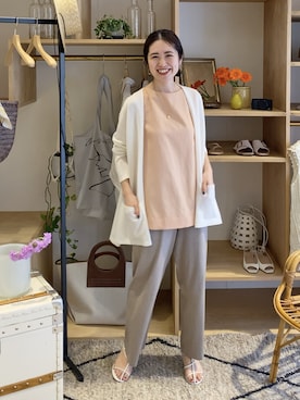 「IENA（イエナ）のアイテム（アクセサリー）」を使った、Woodyさん（レディース・160cm）の春コーディネート