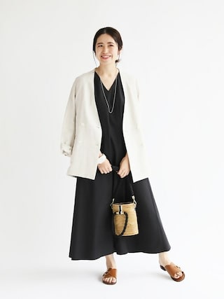 IENA（イエナ）の「フレンチリネンツイルWブレストジャケット