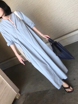 「アイテム（シャツワンピース）」を使った、tomeさん（レディース・163cm・20代）の春コーディネート