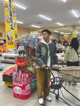「アイテム（スタジャン）」を使った、kondo722さん（メンズ・173cm・10代）の秋コーディネート