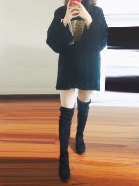 「秋」｜「アイテム（ピーコート）」を使った、黄小黄Jenny さん（レディース・168cm）の秋コーディネート