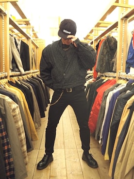 「DIESEL（ディーゼル）のアイテム（財布/小物）」を使った、Teesh!nさん（メンズ・175cm）の冬コーディネート