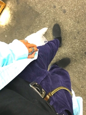 「DIESEL（ディーゼル）のアイテム（財布/小物）」を使った、Teesh!nさん（メンズ・175cm）の秋コーディネート