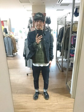 「ベレー帽推奨委員会」｜「アイテム（キャップ）」を使った、キヨキヨさん（メンズ・167cm）の冬コーディネート
