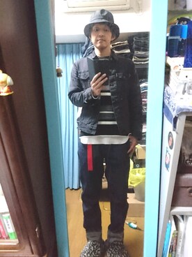 「ベレー帽推奨委員会」｜「アイテム（デニムジャケット）」を使った、キヨキヨさん（メンズ・167cm）の春コーディネート