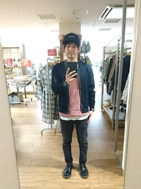 「ベレー帽推奨委員会」｜「アイテム（キャップ）」を使った、キヨキヨさん（メンズ・167cm）の春コーディネート
