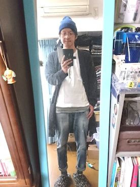 「ベレー帽推奨委員会」｜「アイテム（ニットキャップ/ビーニー）」を使った、キヨキヨさん（メンズ・167cm）の春コーディネート