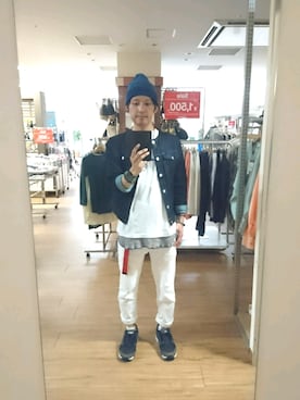 「ベレー帽推奨委員会」｜「アイテム（デニムジャケット）」を使った、キヨキヨさん（メンズ・167cm）の春コーディネート