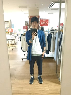 「ベレー帽推奨委員会」｜「アイテム（キャップ）」を使った、キヨキヨさん（メンズ・167cm）の春コーディネート