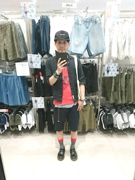「ベレー帽推奨委員会」｜「アイテム（キャップ）」を使った、キヨキヨさん（メンズ・167cm）の夏コーディネート