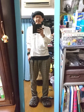 「ベレー帽推奨委員会」｜「アイテム（スラックス）」を使った、キヨキヨさん（メンズ・167cm）の夏コーディネート