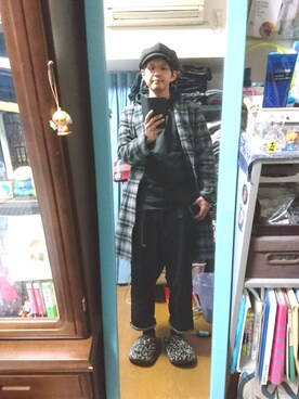 「ベレー帽推奨委員会」｜「アイテム（キャスケット）」を使った、キヨキヨさん（メンズ・167cm）の秋コーディネート