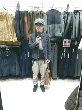 「ベレー帽推奨委員会」｜「アイテム（キャップ）」を使った、キヨキヨさん（メンズ・167cm）の秋コーディネート