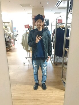 「ベレー帽推奨委員会」｜「アイテム（キャップ）」を使った、キヨキヨさん（メンズ・167cm）の秋コーディネート