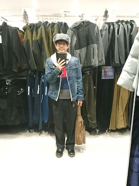 「ベレー帽推奨委員会」｜「アイテム（キャップ）」を使った、キヨキヨさん（メンズ・167cm）の秋コーディネート