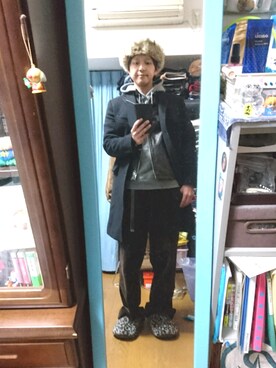 「ベレー帽推奨委員会」｜「アイテム（チェスターコート）」を使った、キヨキヨさん（メンズ・167cm）の冬コーディネート