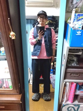 「ベレー帽推奨委員会」｜「アイテム（キャップ）」を使った、キヨキヨさん（メンズ・167cm）の春コーディネート