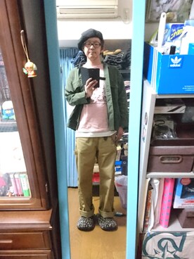 「CURRENT（カレント）のアイテム（ジャケット/アウター）」を使った、キヨキヨさん（メンズ・167cm）の春コーディネート
