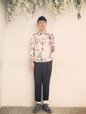 「wip（ウィップ）のアイテム（パンツ）」を使った、Ryuさん（メンズ・171cm）の秋コーディネート