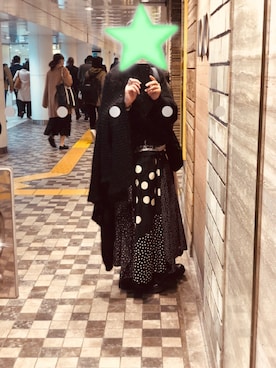 「Yohji Yamamoto（ヨウジヤマモト）のアイテム（スカート）」を使った、マティさん（メンズ・172cm）の秋コーディネート