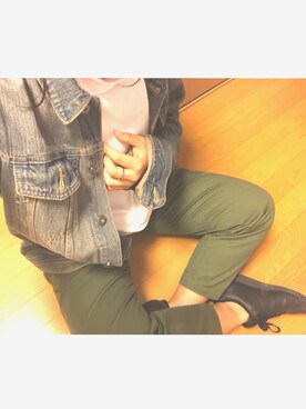 「AGAINST（アゲインスト）のアイテム」を使った、さかなさん（レディース・150cm）の秋コーディネート