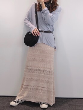 「へザー」｜「アイテム（スニーカー）」を使った、ariさん（レディース・158cm）の秋コーディネート