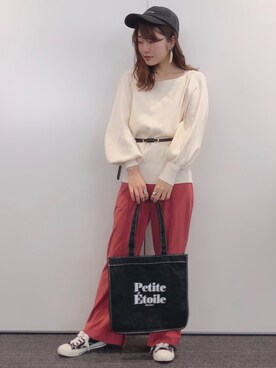 「へザー」｜「アイテム（スニーカー）」を使った、ariさん（レディース・158cm）の秋コーディネート